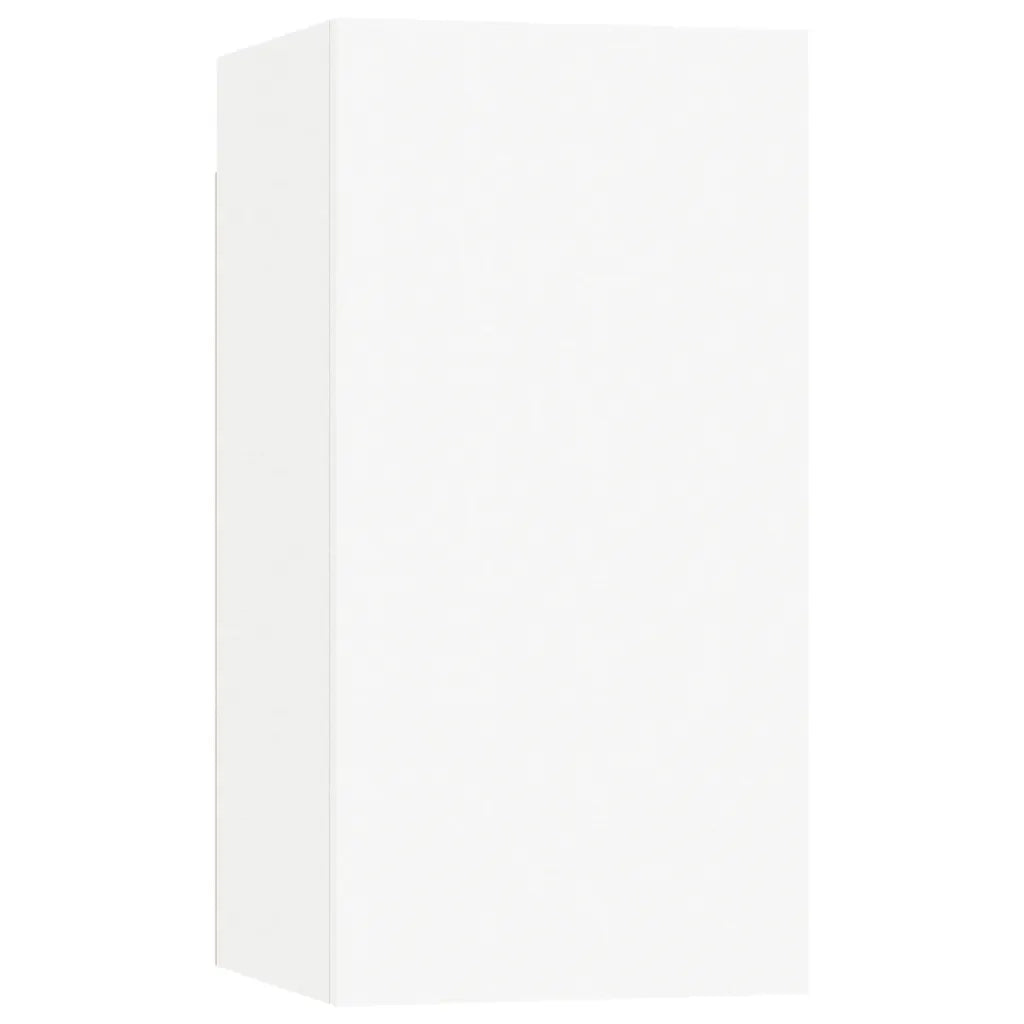 Set Mobili TV 4 pz Bianco in Truciolato cod mxl 33895