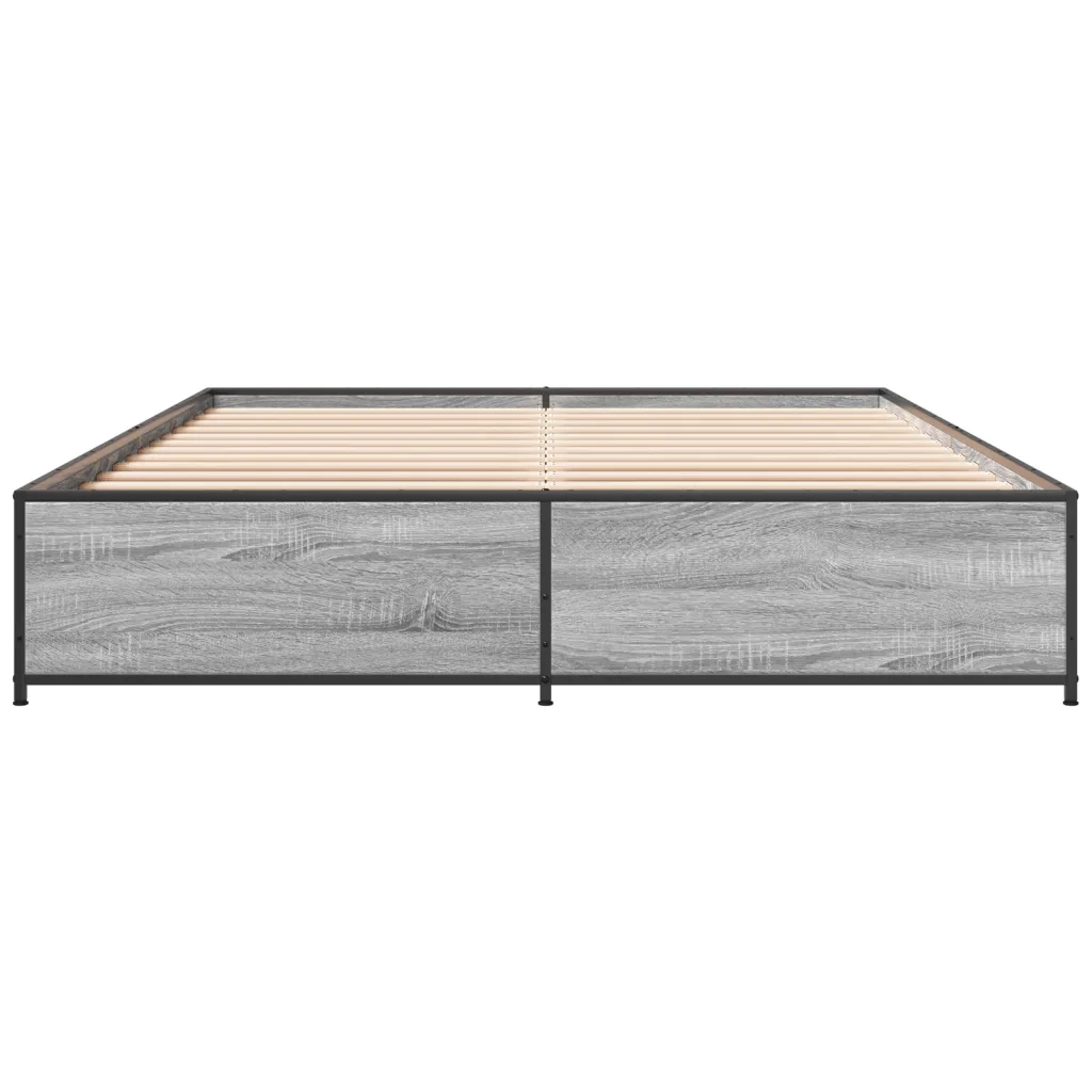 Giroletto Grigio Sonoma 135x190 cm in Legno Multistrato Metallo