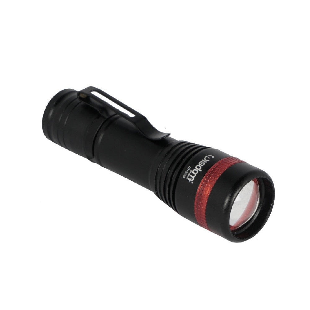 Trade Shop - Faro Torcia Led Ricaricabile Luminosita Regolabile Doppia Emissione Luce Dt-2166 -