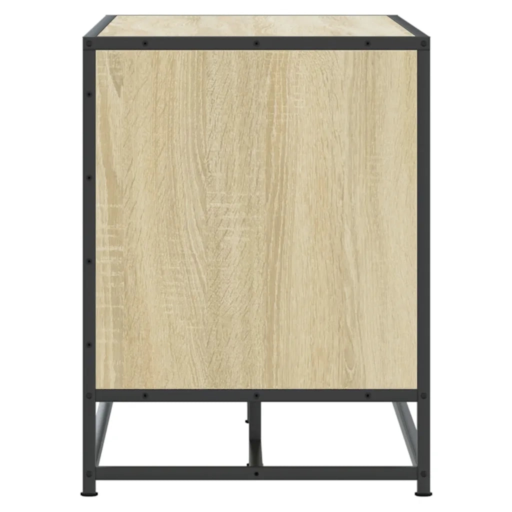 vidaXL Scarpiera Sonoma Rovere 100x40x53,5 cm in Truciolato e Metallo