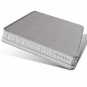 Materasso 7 zone con molle insacchettate e schiuma fredda traspirante in poliestere bianco 140×200×25 cm