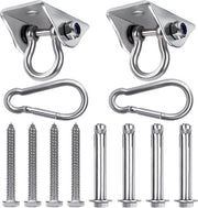 Haken schommel per 2 pezzi in acciaio inossidabile per set in calcestruzzo e legno - carico 450 kg - set schiocco per yoga, sedile per lettino, zaini schiocco