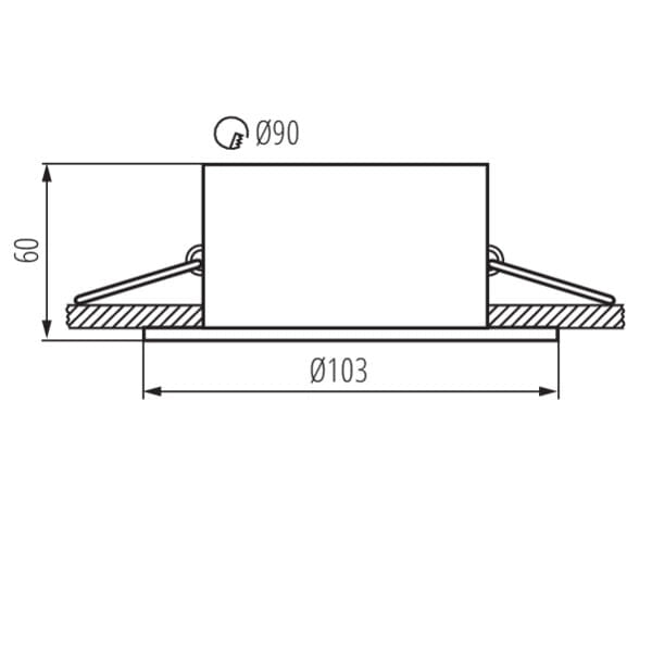 Kanlux Aprila 26738 faretto incasso tondo bianco GU10