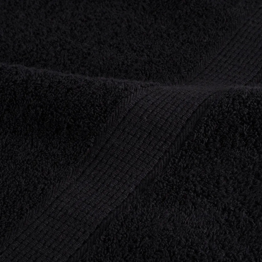 Asciugamani SOLUND 10 pz Neri 100x200 cm 600 g/m² 137439