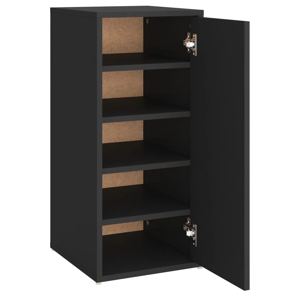 Scarpiera mobile contenitore per scarpe mobile per ingresso/corridoio/soggiorno 32 x 35 x 70 cm legno ingegnerizzato nero 02_0021966