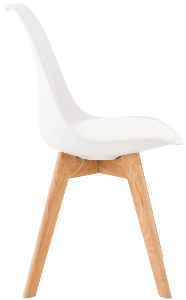 Sedia Pranzo Linares bianco,Plastica