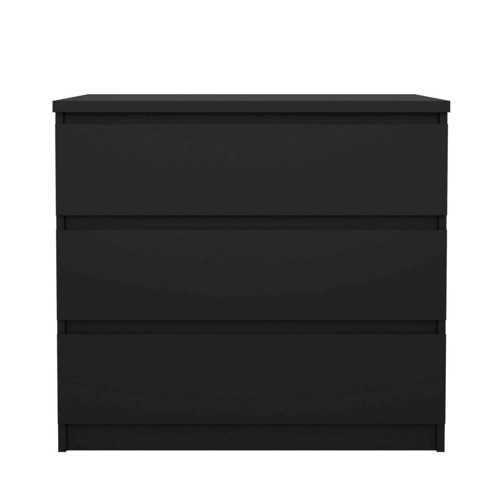 Cassettiera Artic, Settimino multiuso, Comò camera da letto, Mobile con cassetti, 77x50 h70 cm, Nero