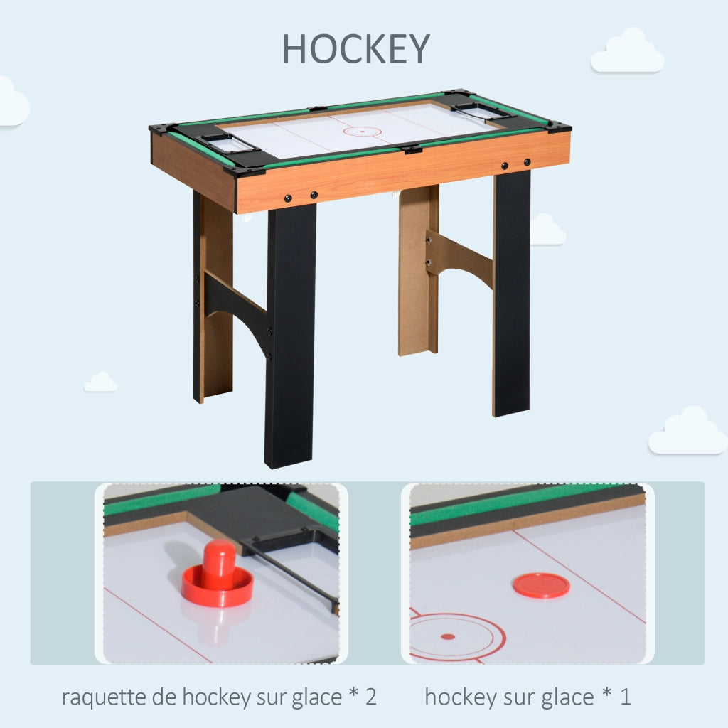 Tavolo Multi-gioco 4 in 1 ¨C Xylo ¨C Calciobalilla Biliardo Air Hockey Ping-Pong 92x78x80cm Legno