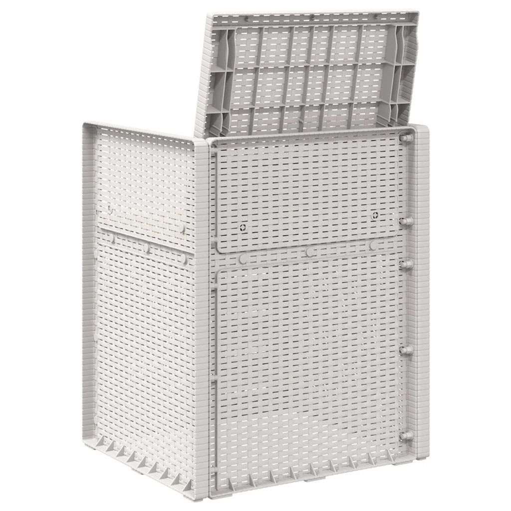 Sedie da pranzo da giardino 2 pcs Bianco e Crema PP 899997