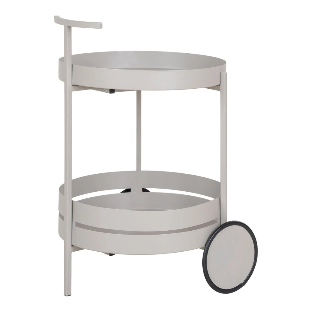 Carrello Beja, Grigio, Metallo, 42x40x61 cm