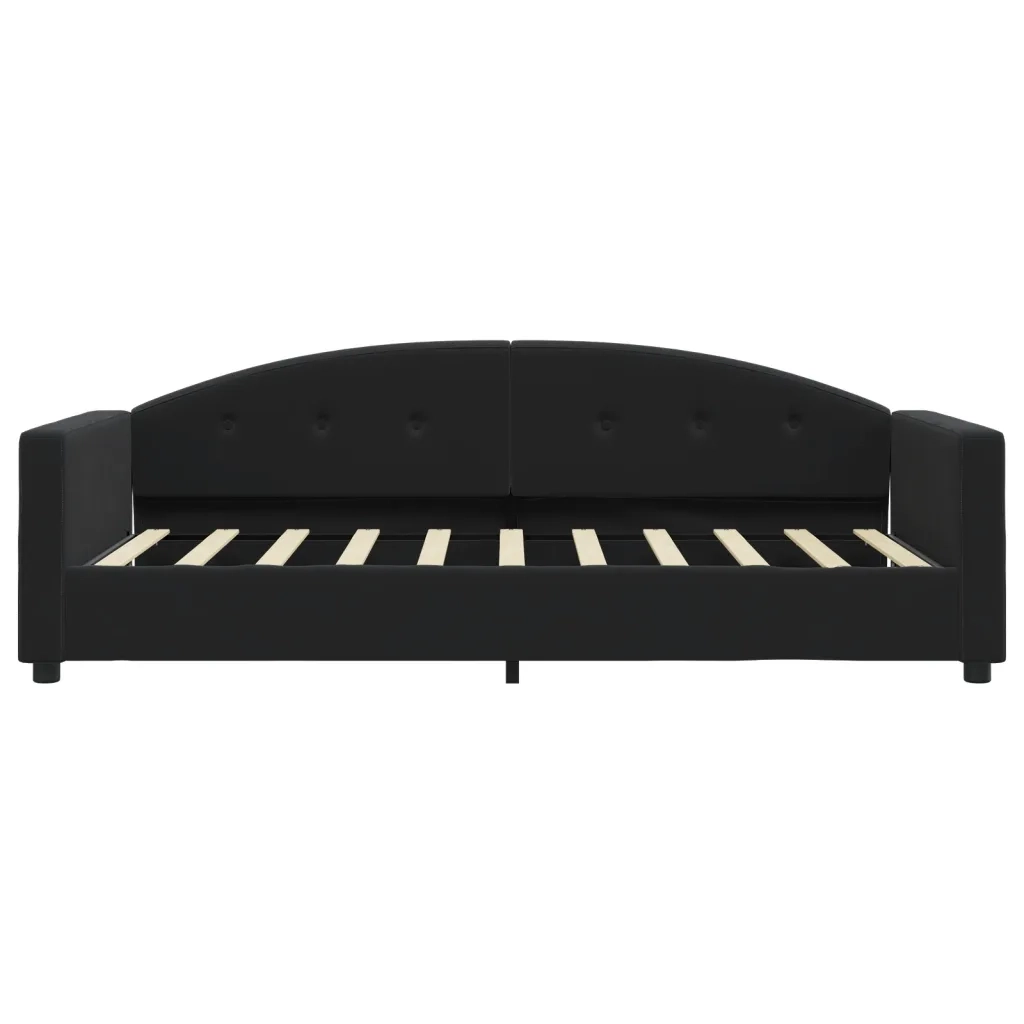 vidaXL Letto da Giorno Nero 80x200 cm in Velluto