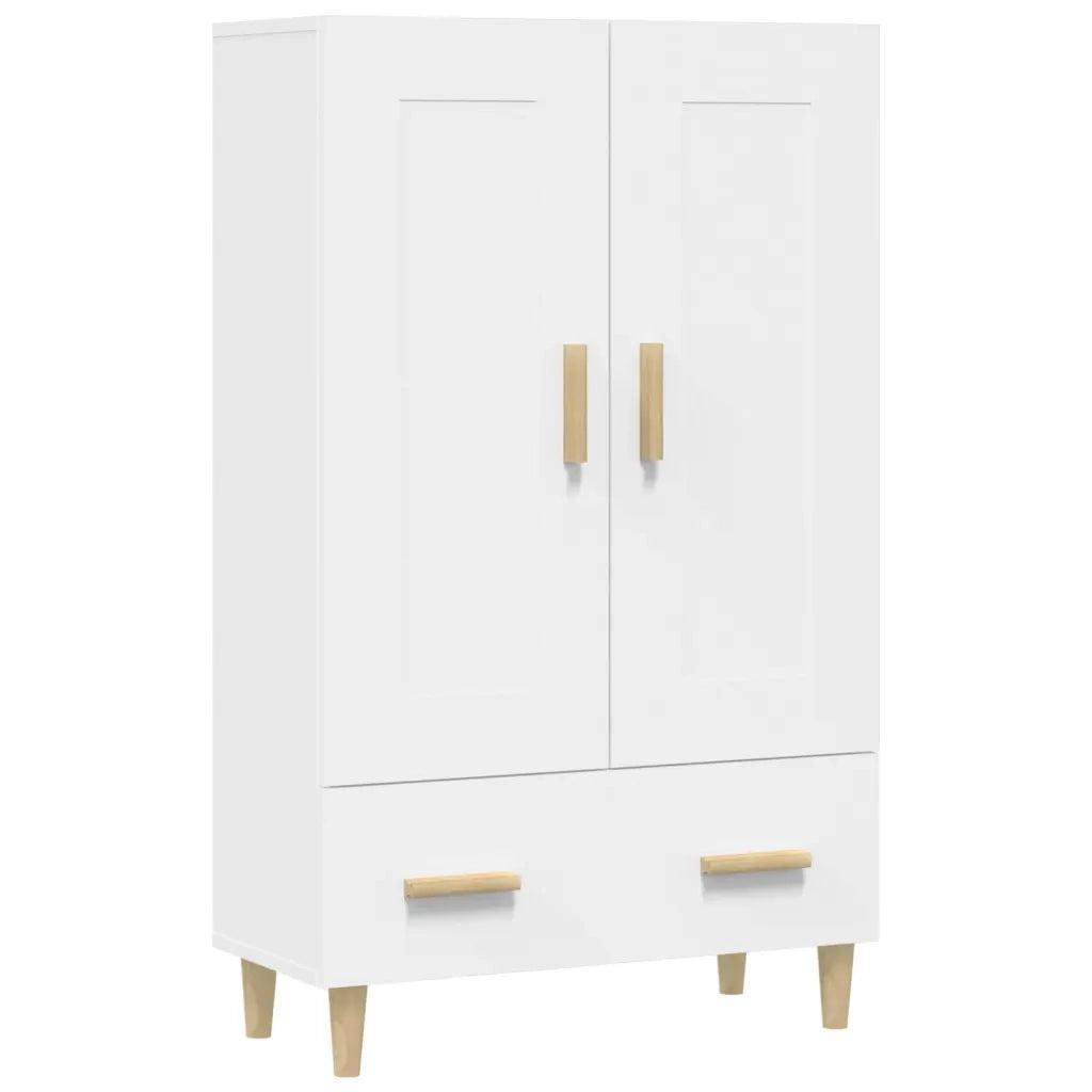 Credenza Bianca 70x31x115 cm in Legno Ingegnerizzato 812564