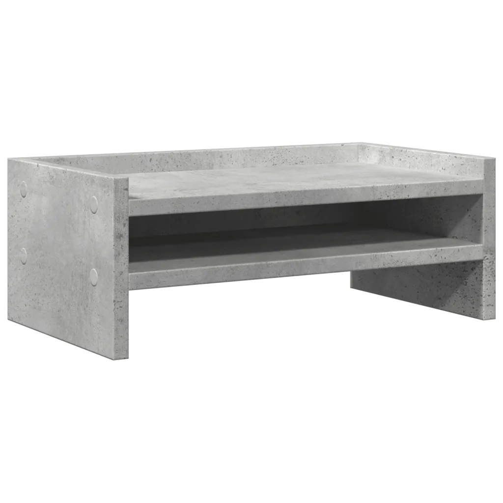 Supporto Monitor Grigio Cemento 42x24x16 cm Legno Multistrato 854718
