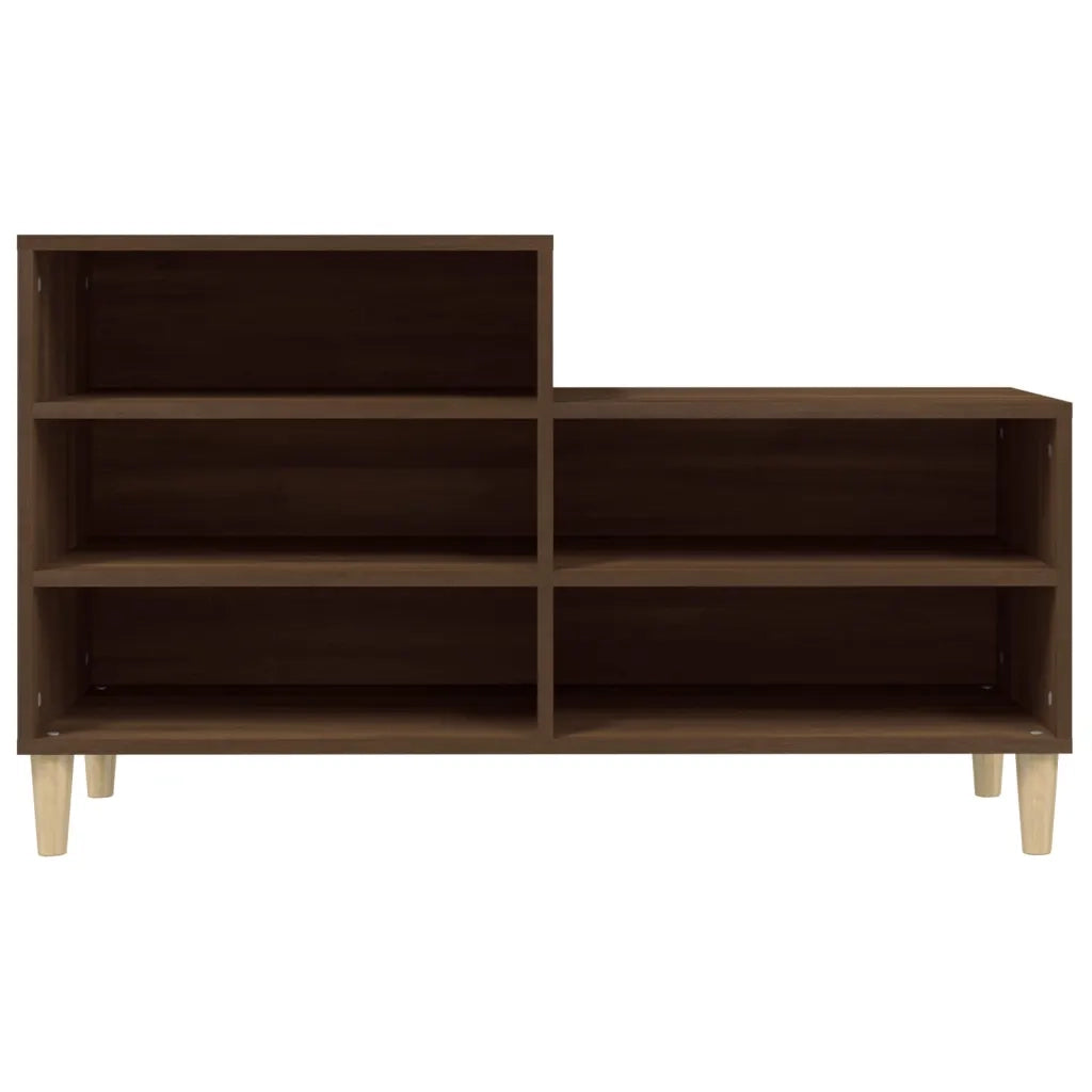 Scarpiera | Mobile per scarpe Rovere Marrone 102x36x60 cm in Legno Multistrato