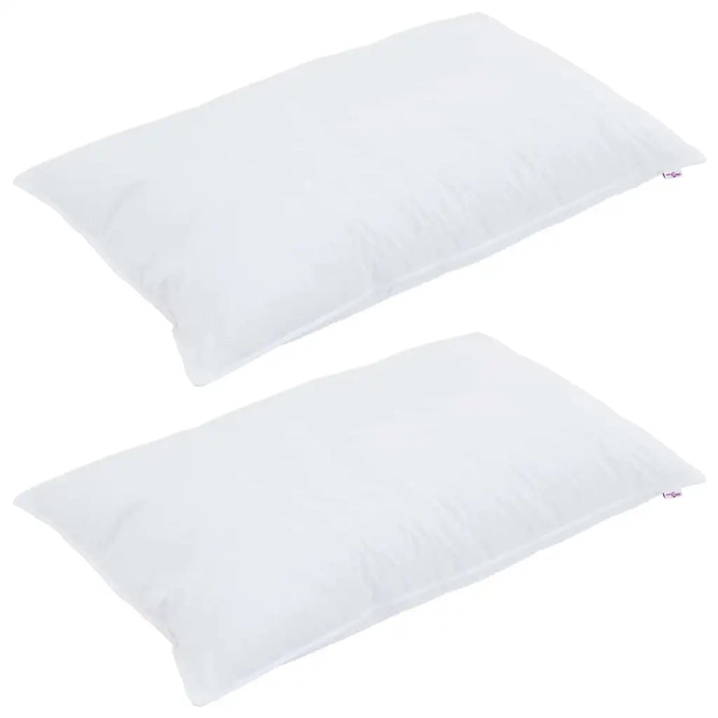 Cuscino con cuscino 2 pz Bianco 40 x 80 cm Cotone CFW2490458
