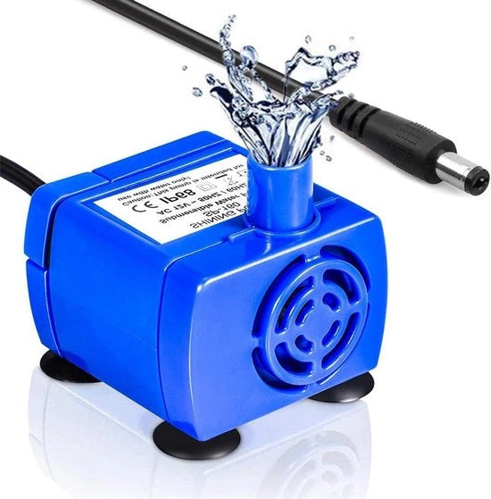 Pompa di sostituzione per 1.6L vasca per gatti silenziosa 5.9ft cavo lungo pompa elettrica sommersibile