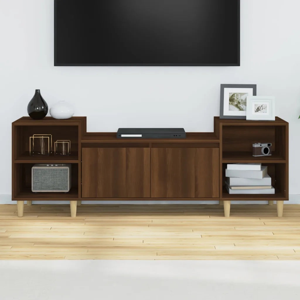 Mobile TV Rovere Marrone 160x35x55 cm in Legno Multistrato 821195