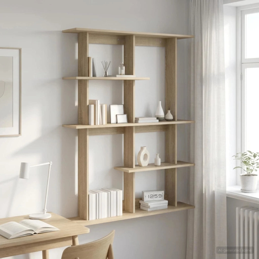 Scaffale da parete Rovere Sonoma 102 x 20 x 130 cm 8012054
