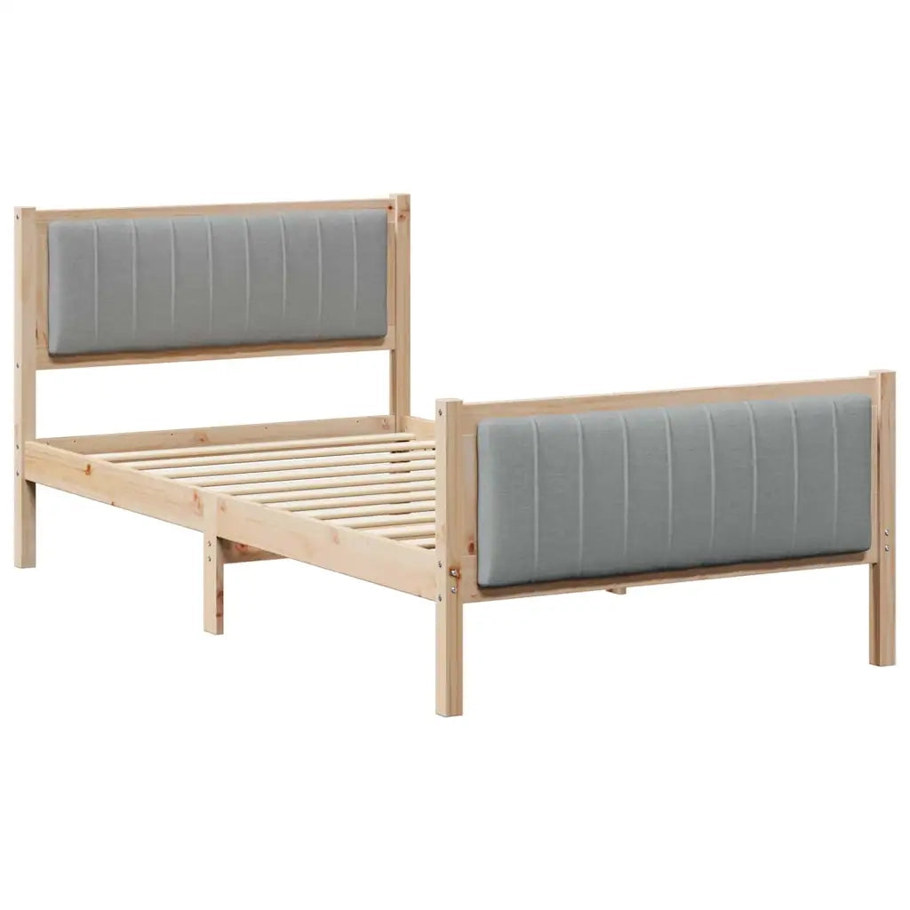 Struttura del Letto Marrone e grigio chiaro 100 x 200 cm 878489