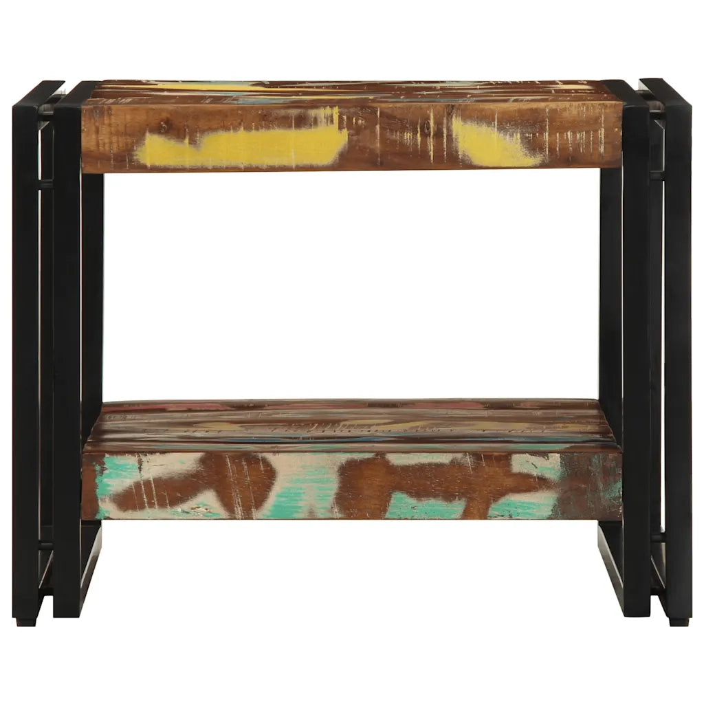 Tavolino Salotto Multicolore 50x50x38cm Legno Massello Recupero 4102723
