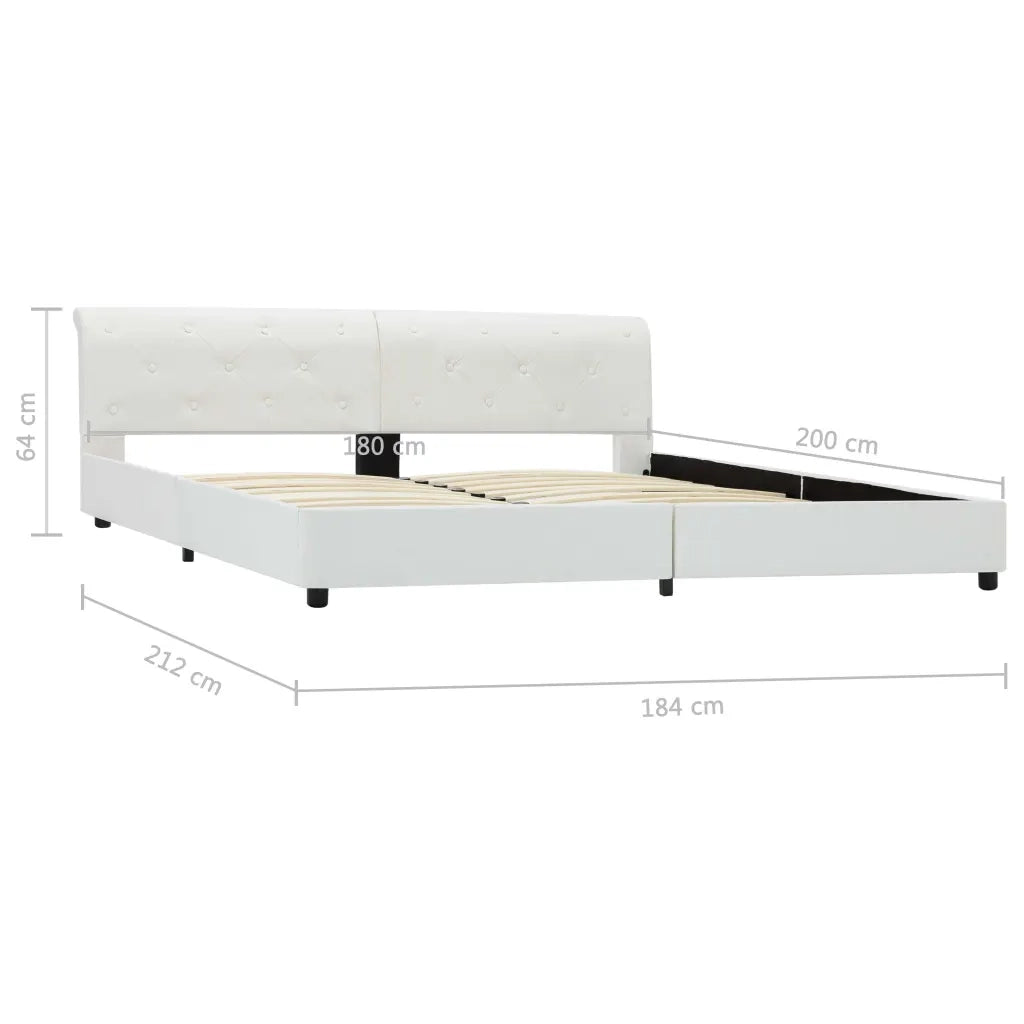 Giroletto Bianco in Similpelle 180x200 cm cod mxl 58144