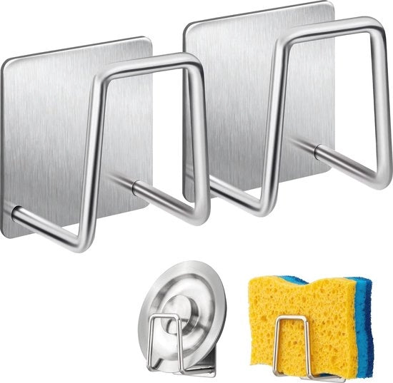 Sostegno in Acciaio Inossidabile - Organizzatore Autoadesivo per Cucina e Bagno