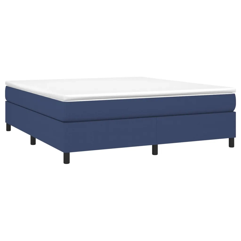 Giroletto a Molle con Materasso Blu 160x200 cm in Tessuto 3144437