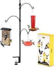 Pannello alimentare per esterno, realizzato in metallo - 65 cm, stazione di alimentazione per appendere su terrazza/balcone, stazione di alimentazione per attrarre uccelli selvatici (pannello alimentare non incluso)
