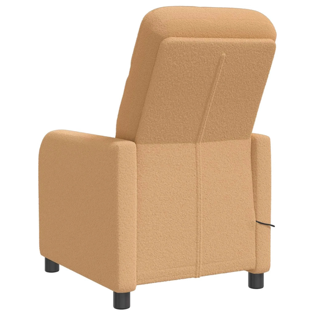 Divano Sedia-Poltrona Massaggiante Beige Boucl¨¦