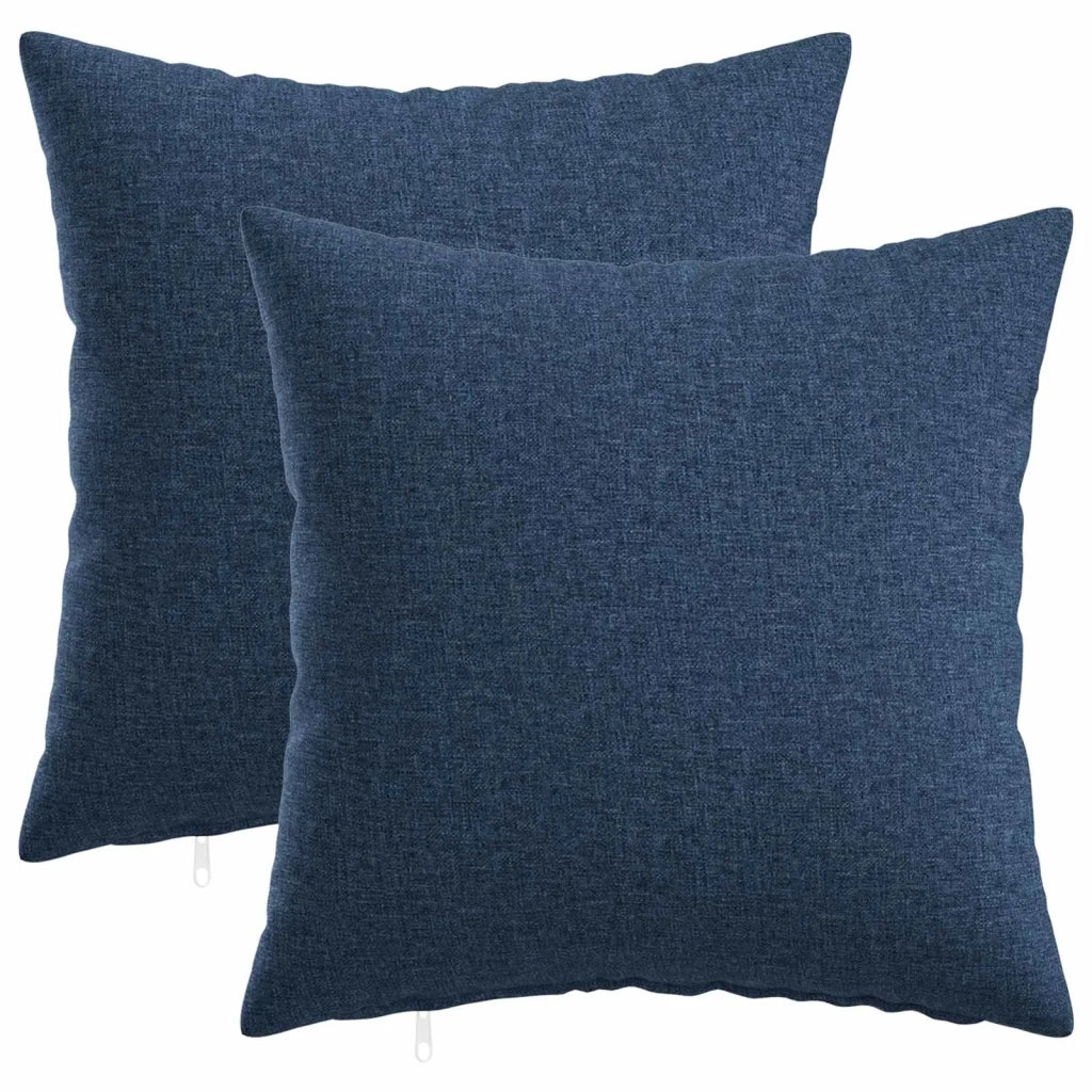 Cuscino con cuscino HEERLEN 2 pz Blu Tessuto 923483