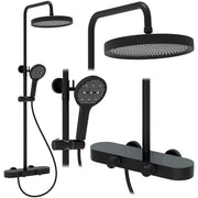 Set Doccia Rea Creo Black