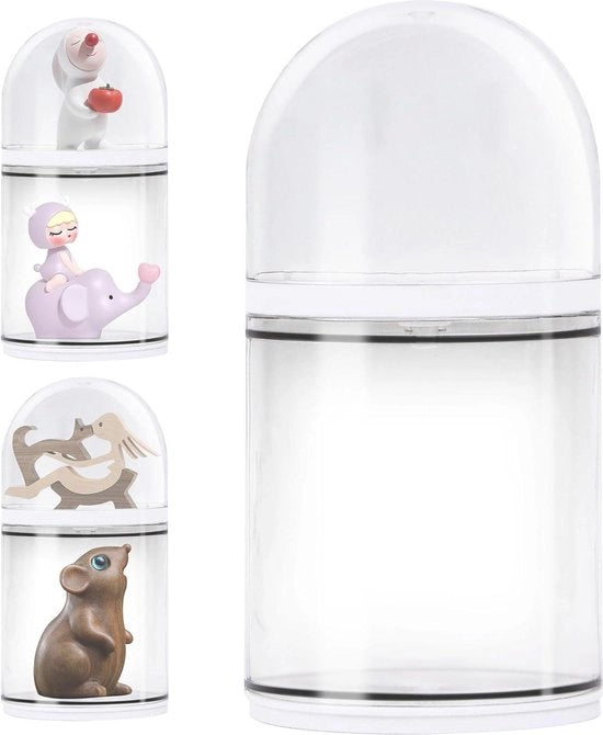 Organizzatore a due livelli a rotazione per display di acrilico - oggetti da collezione, gioielli, profumi - stand per figurine.