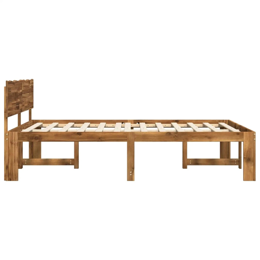 Letto matrimoniale con testiera ROSTOCK Naturale 120 x 200 cm 903462