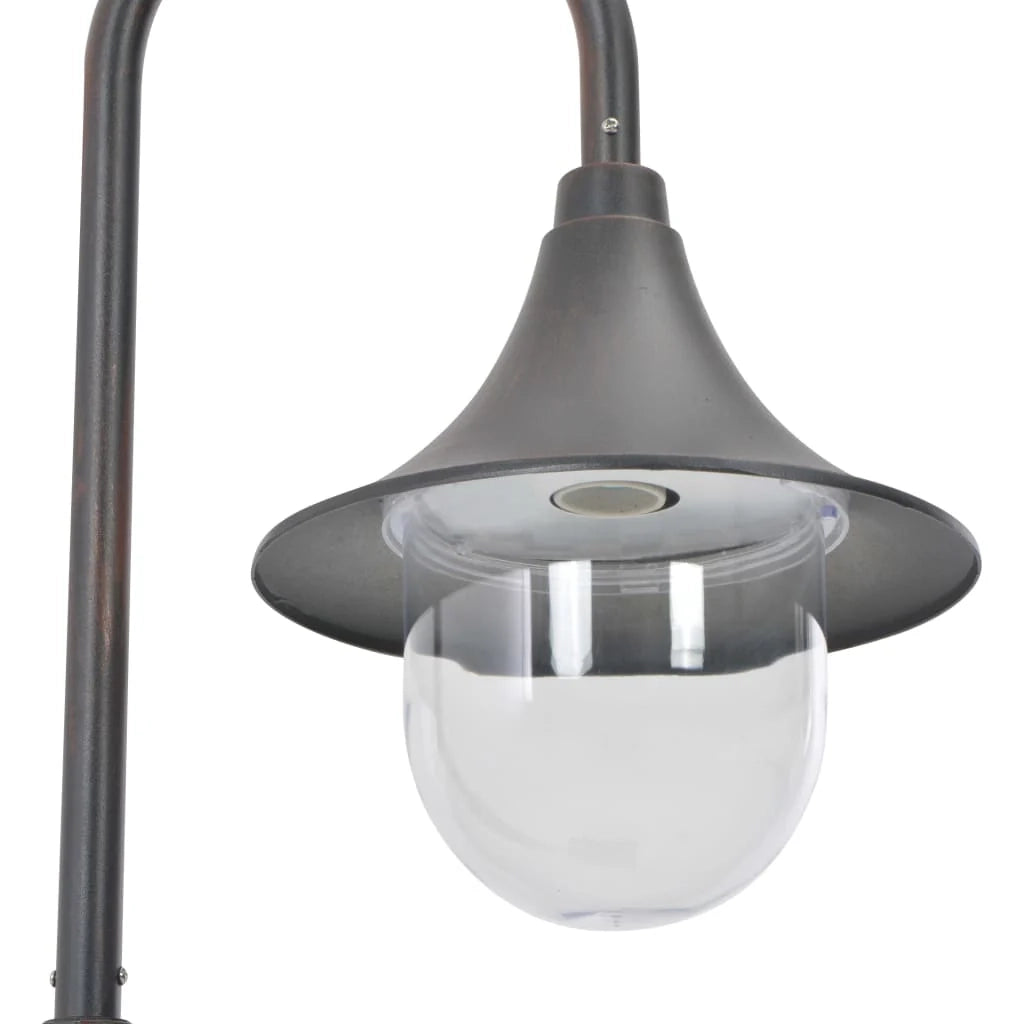 Lampada da terra da giardino E27 120 cm alluminio marrone bronzo 02_0042536