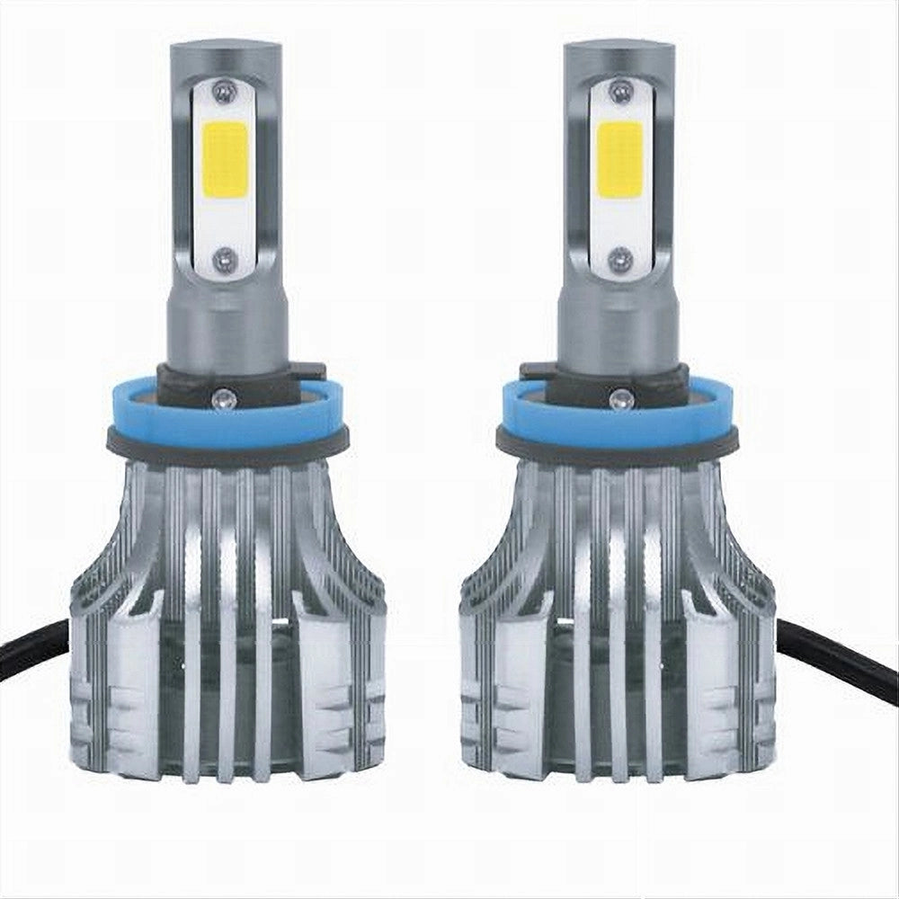 Trade Shop - Coppia Lampadine Led H11 Auto Luce Bianca Fredda 6500k 12000lm Attacco 40w T2-h11 -
