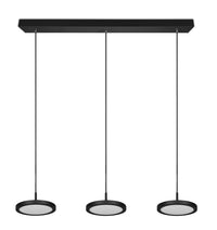 Lampada a Sospensione da Interno a LED in Metallo Nero Opaco