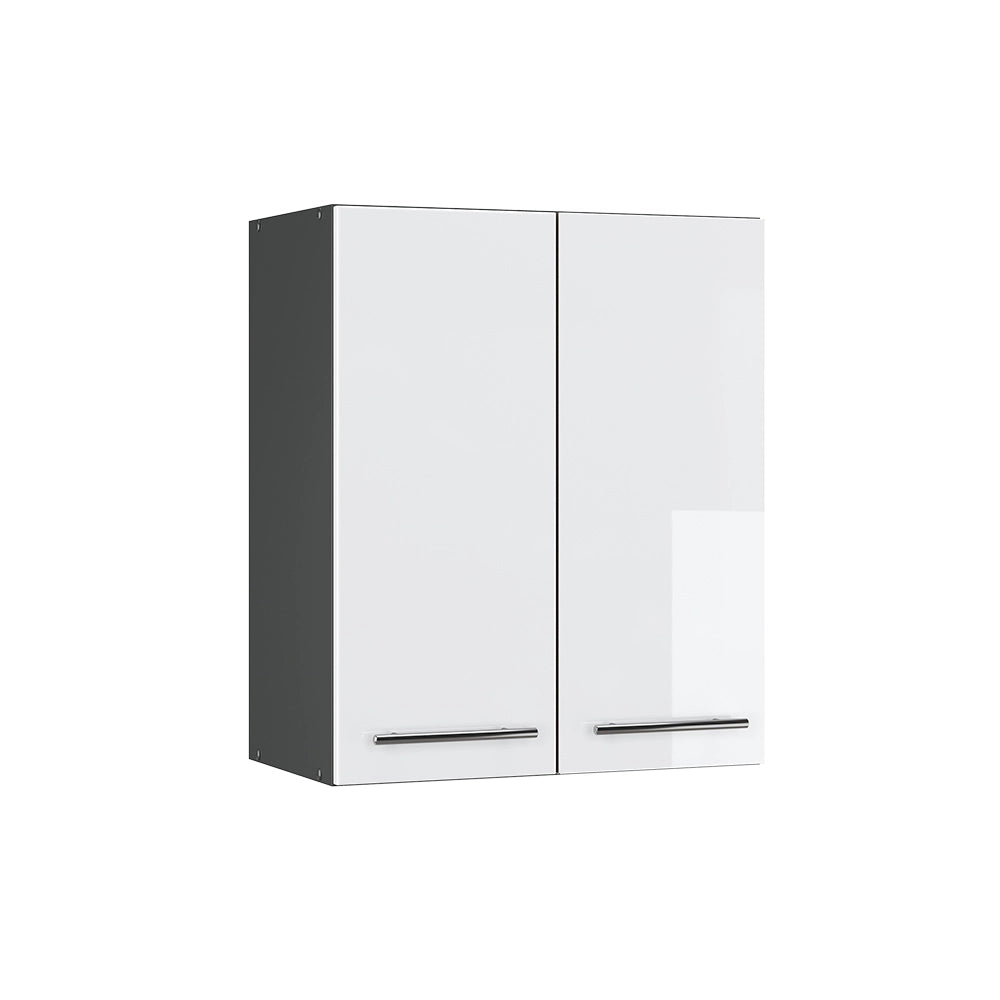 Pensile da cucina Fame-Line Bianco lucido/Antracite 60 cm Vicco