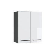Pensile da cucina Fame-Line Bianco lucido/Antracite 60 cm Vicco
