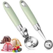 Spazzola per gelato in acciaio inossidabile - manico ergonomico - palline di gelato - palline di riso - palline di melone - palline di biscotto - 20 x 48 cm spatole per gelato & supporto per gelato