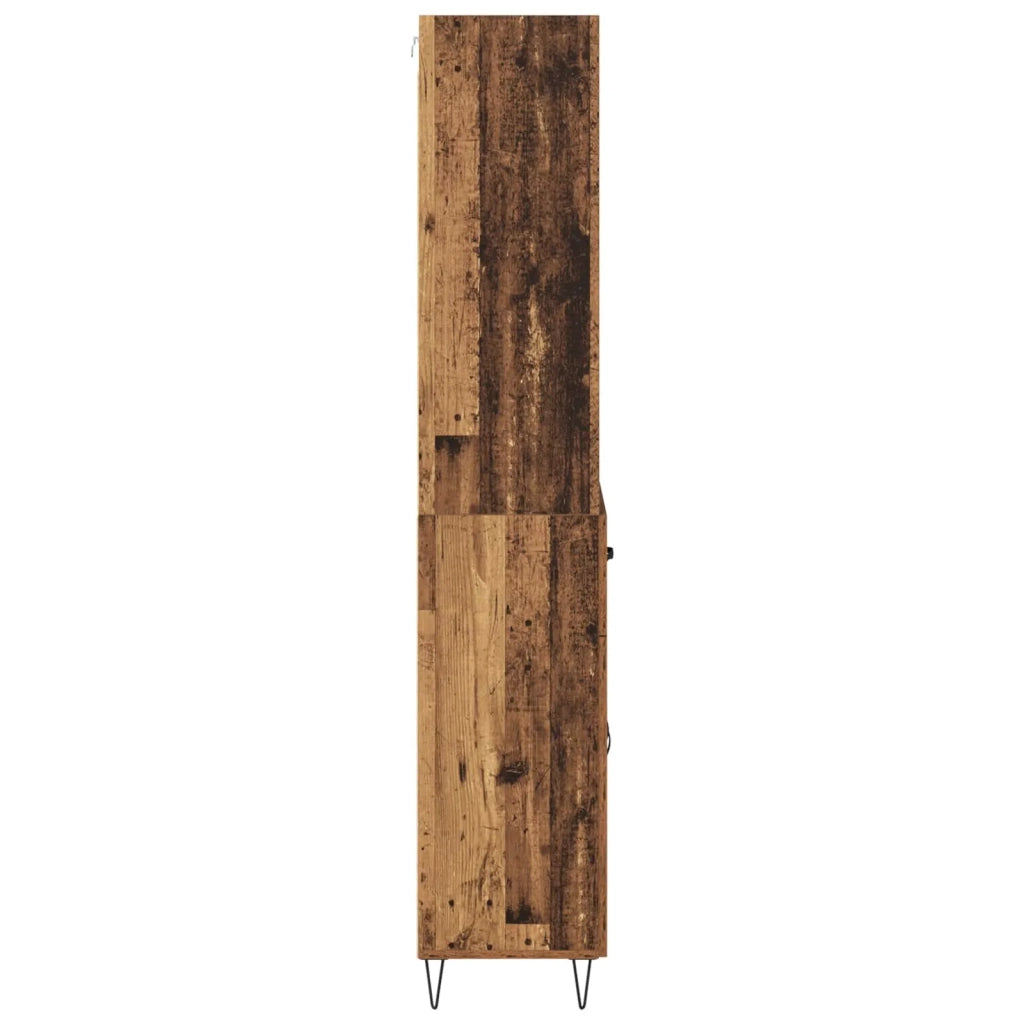 Credenza con cassetto 2 pcs Legno vecchio Legno multistrato