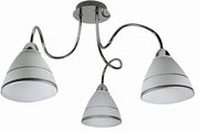 Plafoniera Candellux ELF 3 luci E14 cromo/bianco 57cm