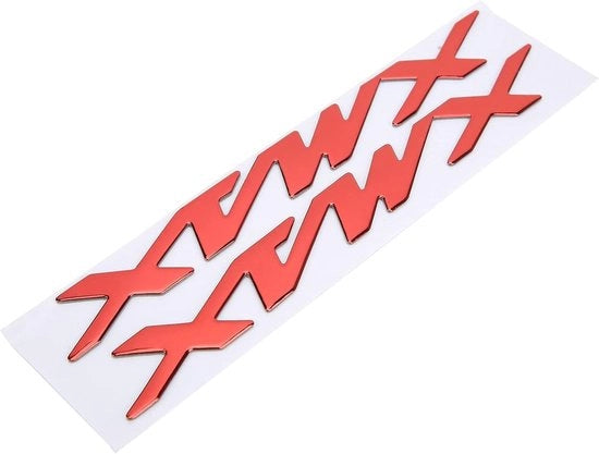 Emblemi per Motocicletta - Sticker 3D - Resistenti e Flessibili - Rosso - Etichetta di Marca per Motocicletta - Modelli Unici - Adatti per...