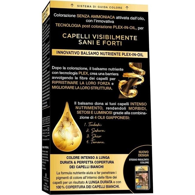 SCHWARZKOPF PALETTE OLEO COLORAZIONE PERMANENTE COPERTURA PROFESSIONALE CAPELLI BIANCHI 8-5 BIONDO BEIGE