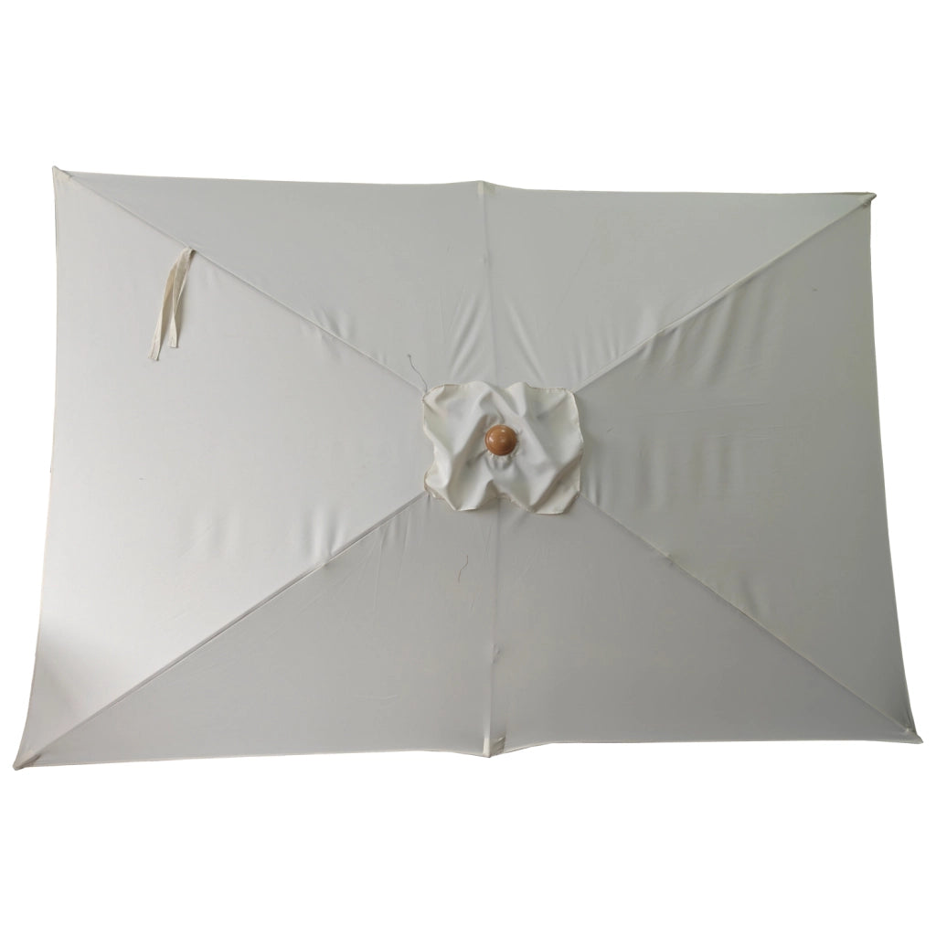 HAPUNAOmbrellone rettangolare diritto 2x3m beige ed effetto legno