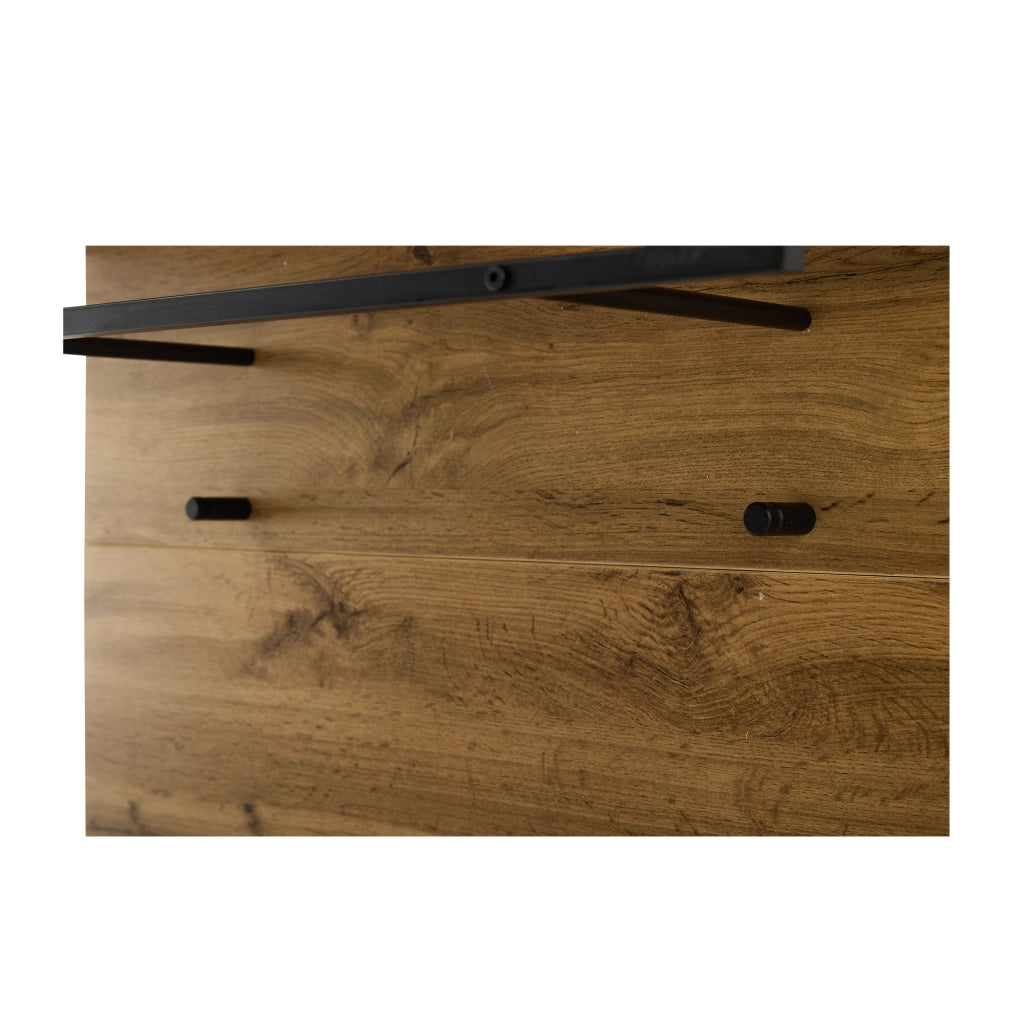 Set Ingresso con Scarpiera, Ripiani, Appendiabiti e Cuscino ¨C MINIMAL ¨C Legno, 84x32 cm