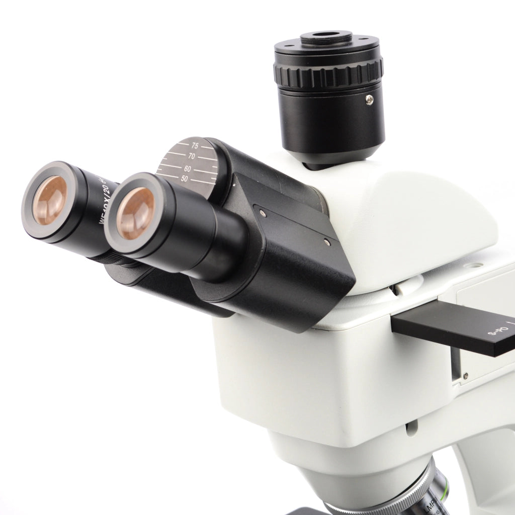 Mikroscopio Metallurgico Trinoculare Eris Pro MMEP-T-T&R – Alta Qualità Immagine, Oculare WF10x/20mm, Obiettivi Planari