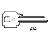 CHIAVI PER CILINDRI CILA-GENTILI 6 SPINE GRANDI- - CIL1 DX - 5 pezzi SILCA
