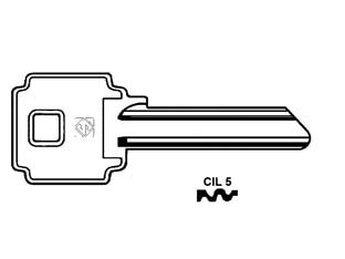 CHIAVI PER CILINDRI CILA-GENTILI 6 SPINE GRANDI- - CIL1 DX - 5 pezzi SILCA