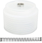 Pavimento in silicone per raccolta polvere da sega circolare con molletta - 125 mm - Translucido