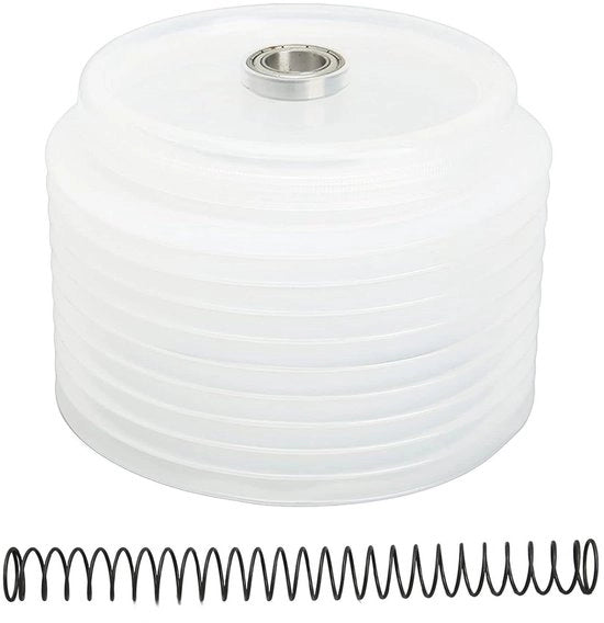 Pavimento in silicone per raccolta polvere da sega circolare con molletta - 125 mm - Translucido